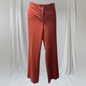 Anne Klein Rust Wide Leg Pants